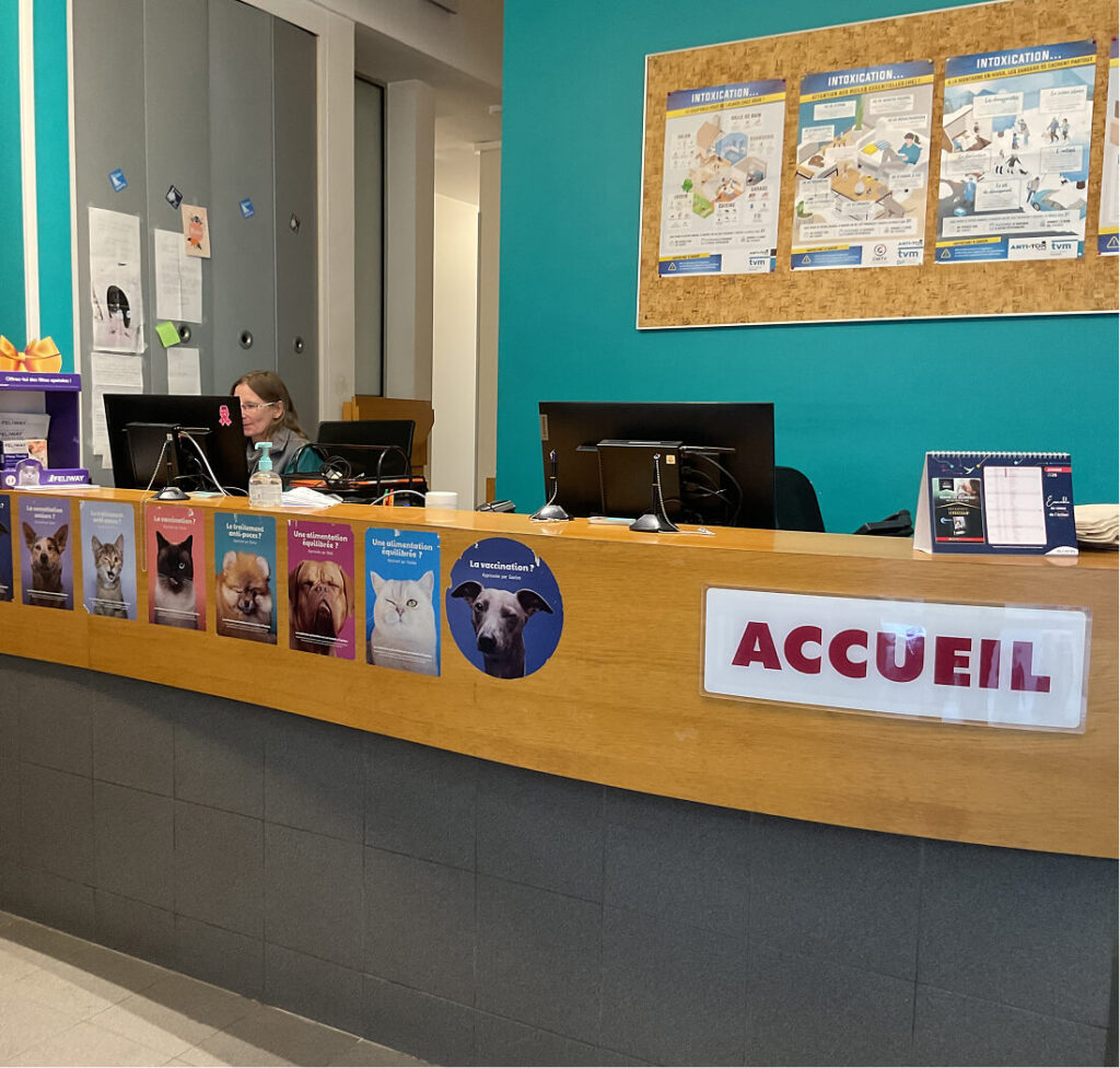 SV-Boutique Accueil de la clinique et boutique vétérinaire Santer'Vet